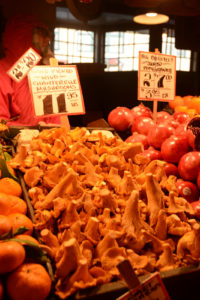 Wild Foraged Chanterelles at the Pike Place Market